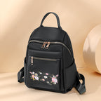 Floral Embroidered Backpack