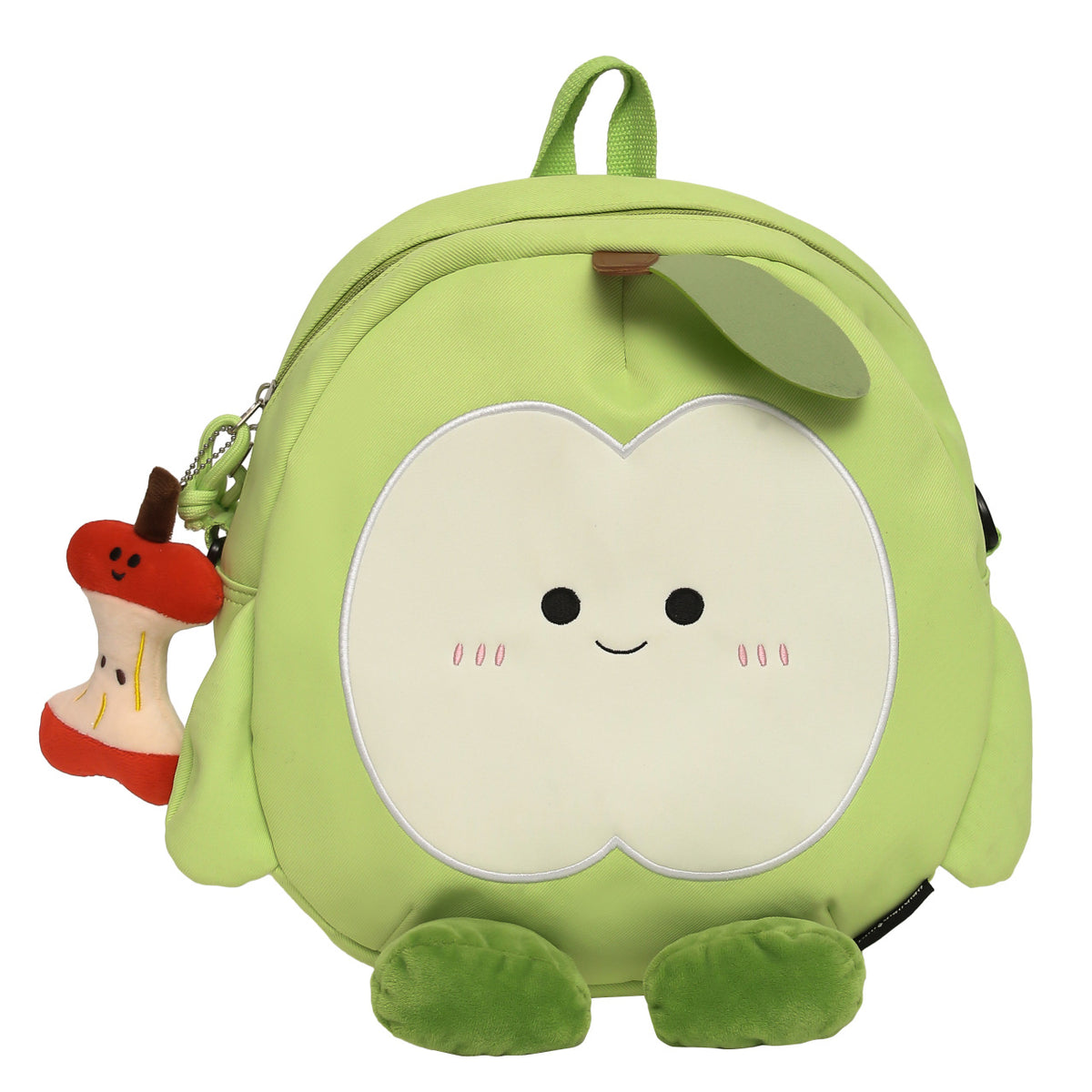 Plush Backpack in Cheerful Apple Design