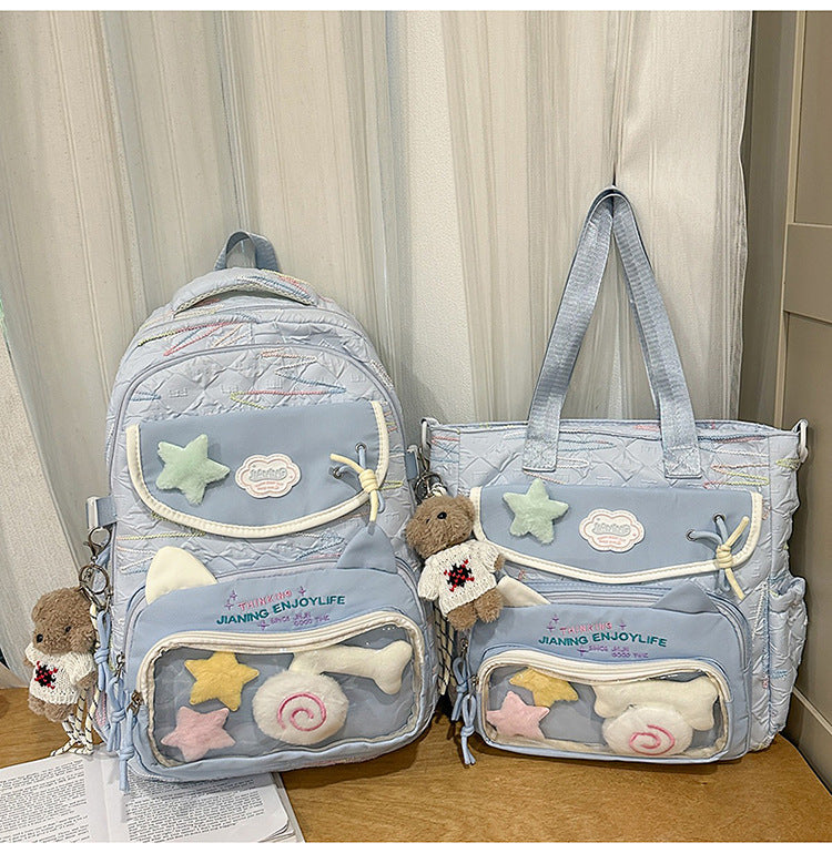 Multi-Functional College School Backpack-https://detail.1688.com/offer/1018064017124.html-Calm Wears-Blue-Calm Wears