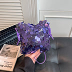 Women’s shoulder bag with sparkly sequin design-https://detail.1688.com/offer/1037770489392.html-Calm Wears-Lilac-nothing-Calm Wears