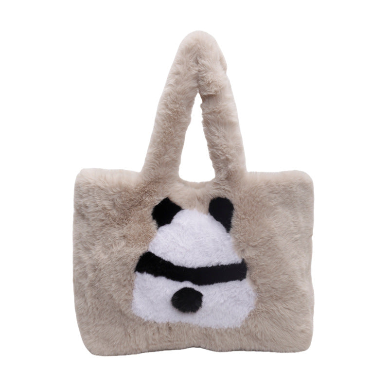 Plush shopping bag
