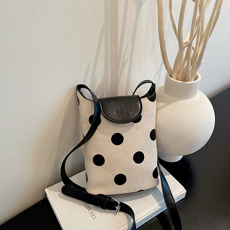 WoStylish Dot-Patterned Mini Crossbody Bag