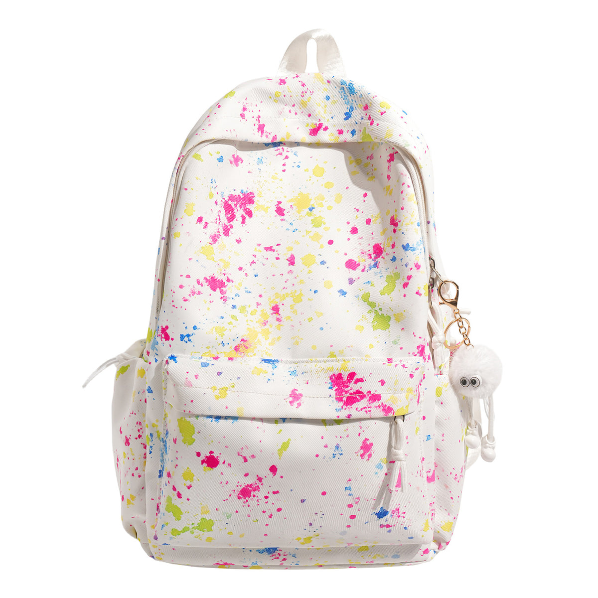 Artistic Splash-Patterned Backpack