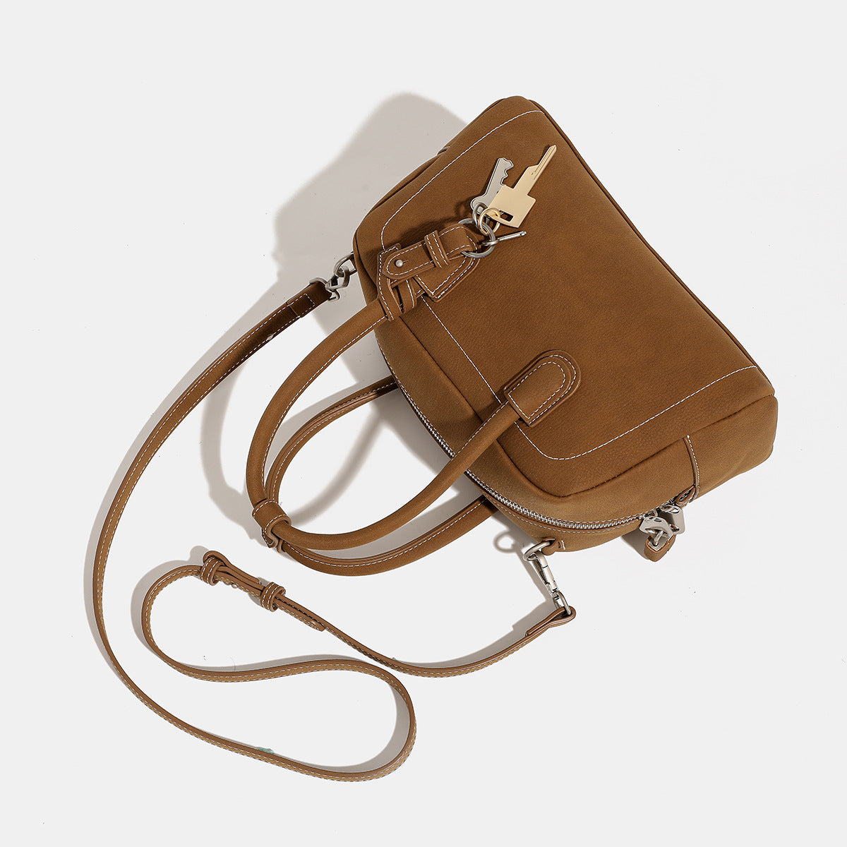 Women's handbag with removable and adjustable shoulder strap-https://detail.1688.com/offer/842525915448.html-Calm Wears-Braun-nothing-Calm Wears