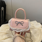 Ladies Mini Handbag with Ruffle Detail