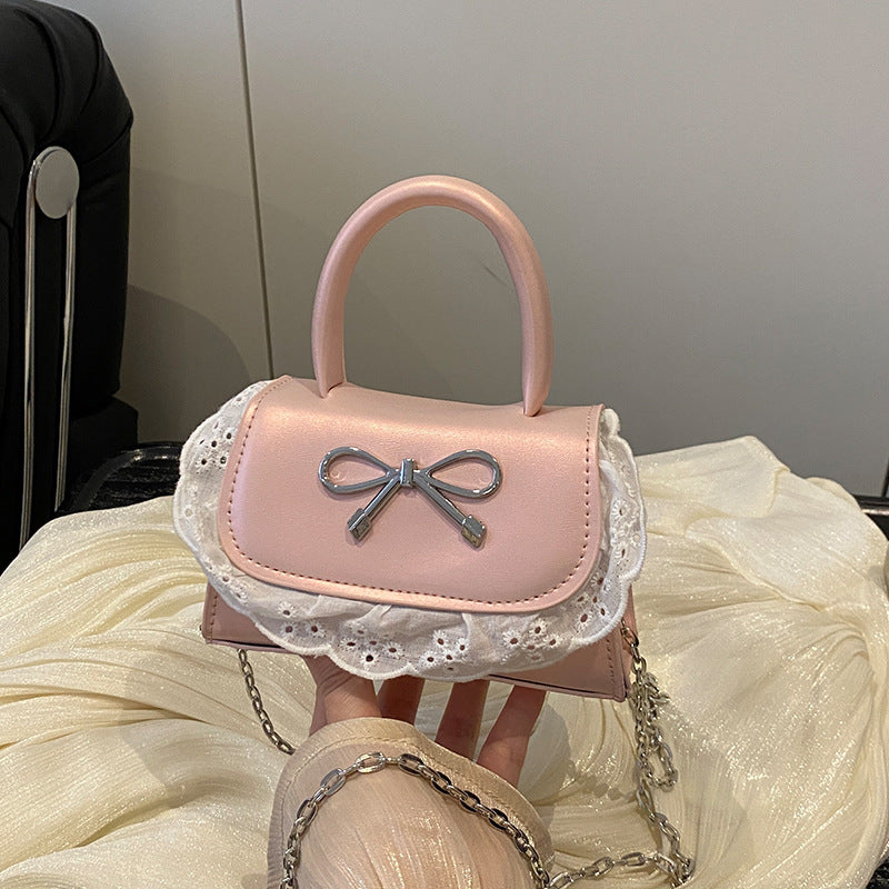 Ladies Mini Handbag with Ruffle Detail