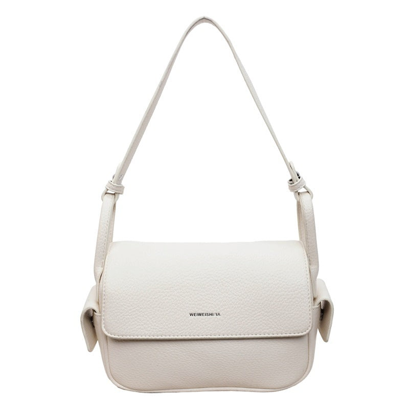 Women’s shoulder bag made of soft, textured leather with adjustable shoulder strap-https://detail.1688.com/offer/1015135723712.html-Calm Wears-White-nothing-Calm Wears