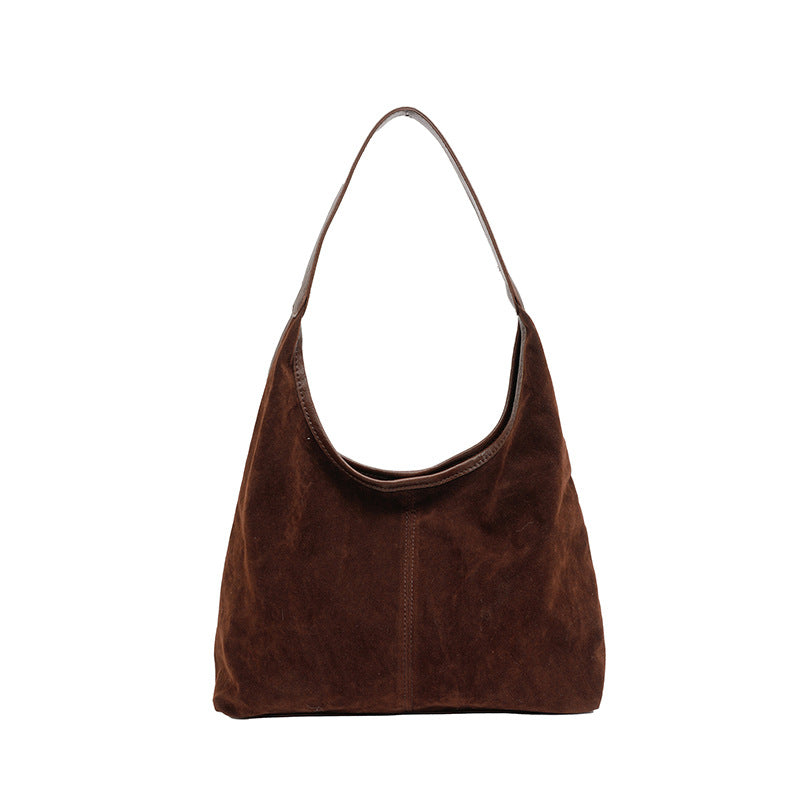 Suede Casual Hobo Bag
