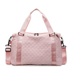 Quilted Fabric Travel Duffle Bag Calm Wears