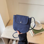 Vintage Denim Crossbody Bag