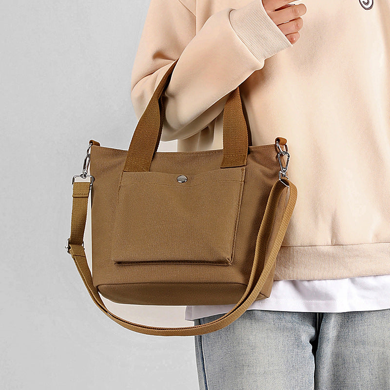 Compact Multi-Functional Canvas Handbag Calm Wears