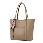 Textured Leather Tote Bag