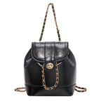 Chic Chain-accented Bucket Handbag
