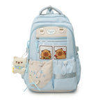 Cartoon Character Print School Backpack
