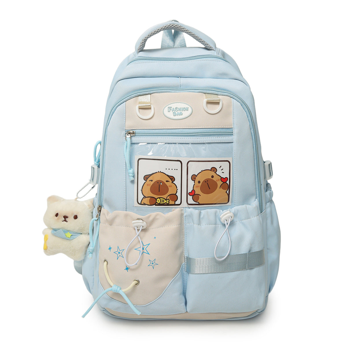 Cartoon Character Print School Backpack