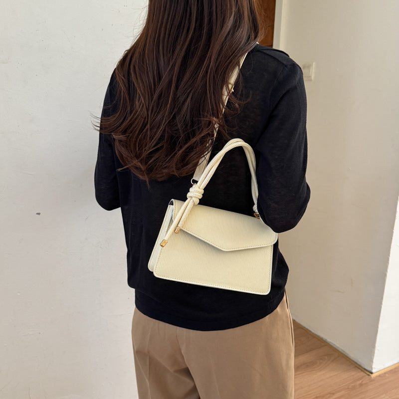 WoRibbed Texture Structured Handbag