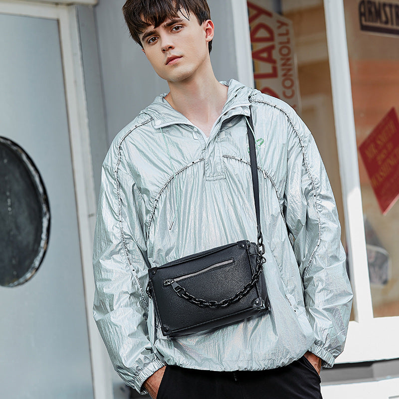 Chain-Detail Crossbody Bag