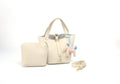 Women's hobo bag with removable mini organizer and charming animal pendant