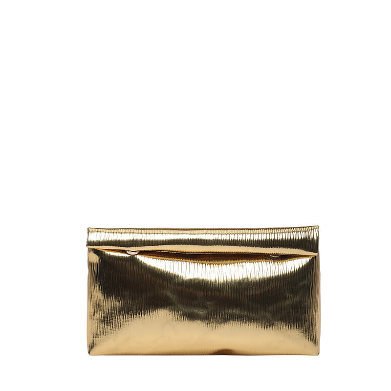 WoGlossy Textured Clutch Purse