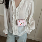 Ladies Mini Clutch with fruity cherry design