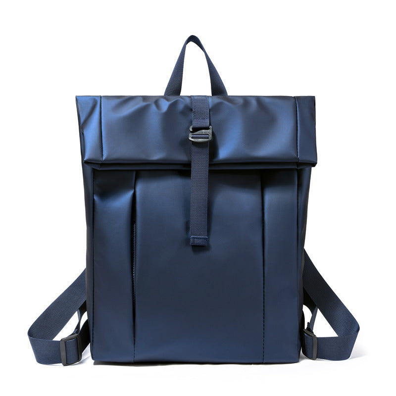 Elegant backpack with practical roll-top closure