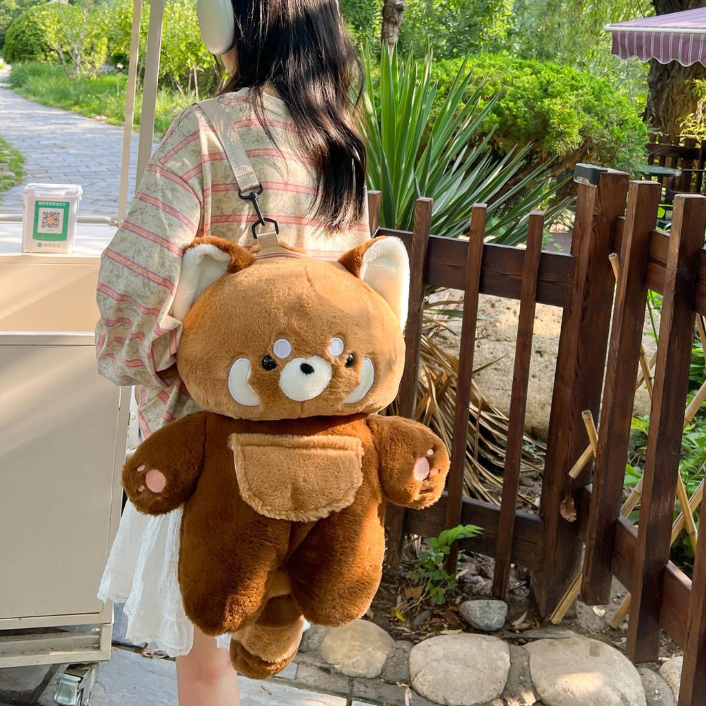 Plush handbag in animal design