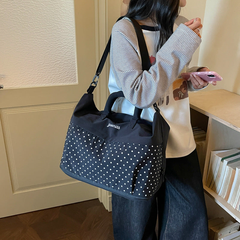 Stylish Polka Dot Travel Tote