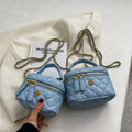 Women's mini bag in elegant quilted design with golden accents-https://detail.1688.com/offer/675825251299.html-Calm Wears-Blue-S-Calm Wears
