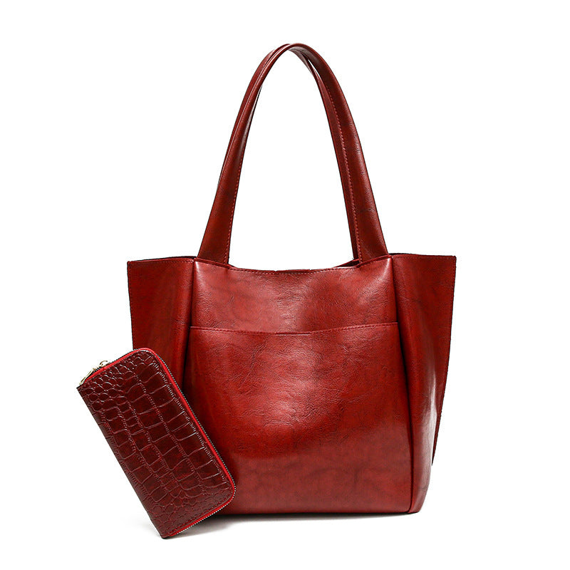 Women's Tote Bag with multifunctional interior layout-https://detail.1688.com/offer/891871909032.html-Calm Wears-Rot-Size: with wallet-Calm Wears