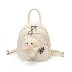 Cute backpack with detailed bunny ears applique