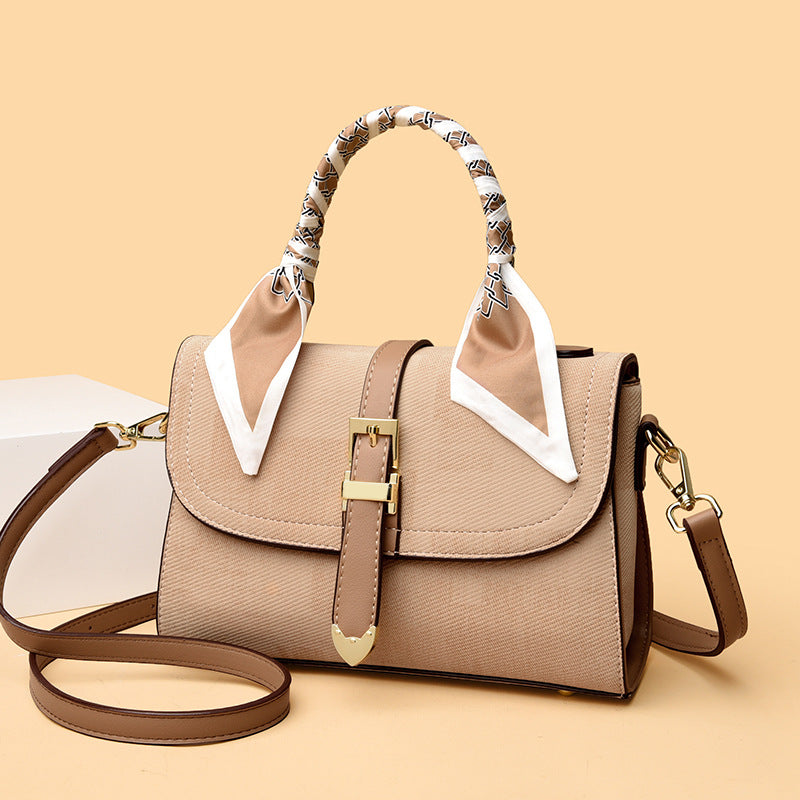 Decorative Scarf Accent Handbag