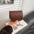 Textured Quilted Mini Crossbody Bag