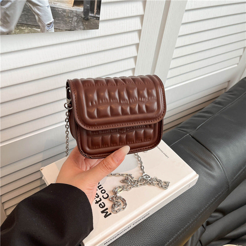 Textured Quilted Mini Crossbody Bag