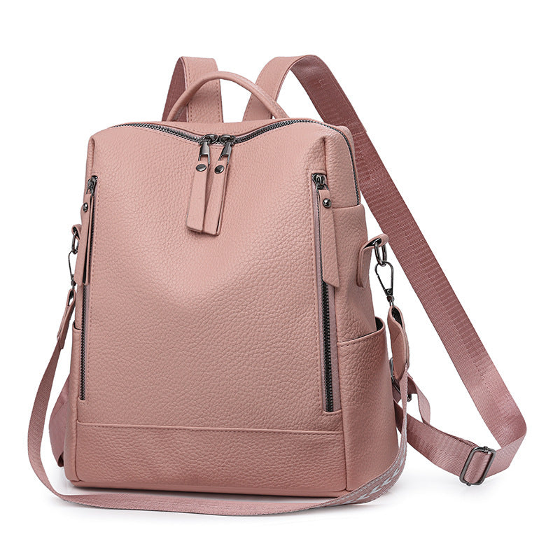 Textured Multi-Pocket Backpack
