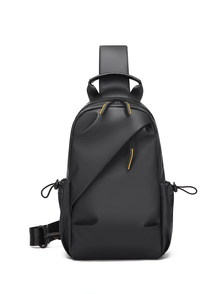 Practical sling backpack with high-functional compartments