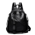 Vintage-Inspired Textured Leather Backpack