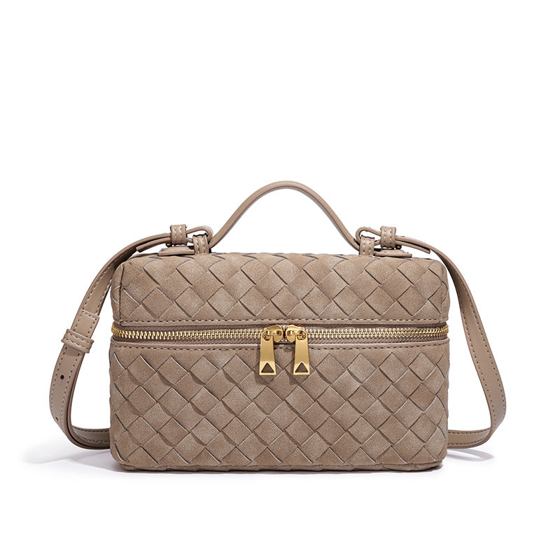 Handcrafted Textured Leather Crossbody Bag