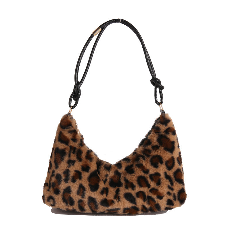 WoLuxurious Faux Fur Hobo Bag