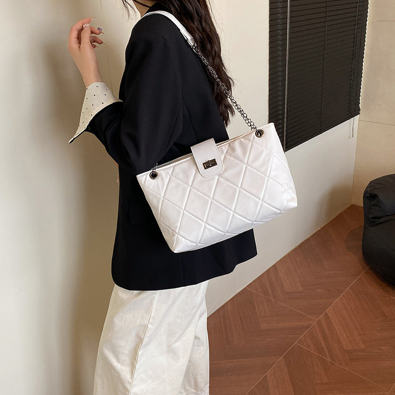 Quilted Elegant Satchel Handbag
