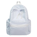 Elegant Backpack with Pearl and Lace Details