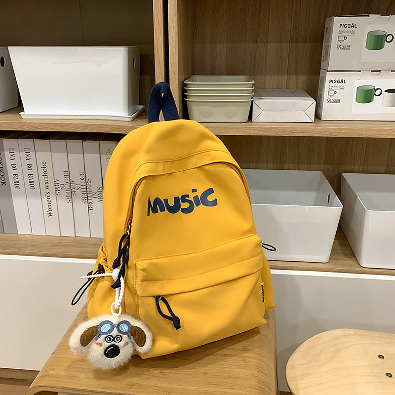 Casual Music-Themed Backpack