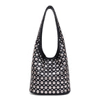 Studded Leather Shoulder Bag