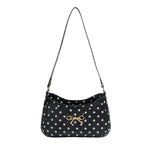 WoPolka Dot Patterned Hobo Handbag