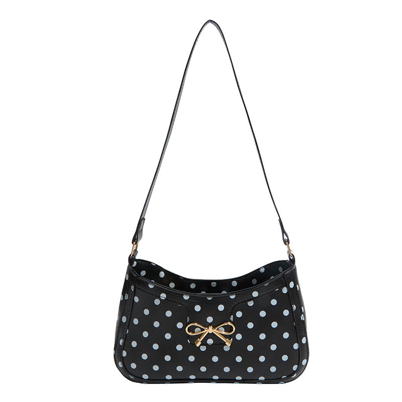 WoPolka Dot Patterned Hobo Handbag