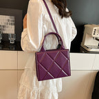 WoQuilted Faux Leather Handheld Tote