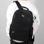 Backpack with innovative compartments and optimized ergonomics