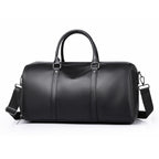 Premium Leather Travel Duffel Bag