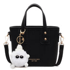 Women’s mini bag with detachable plush pendant
