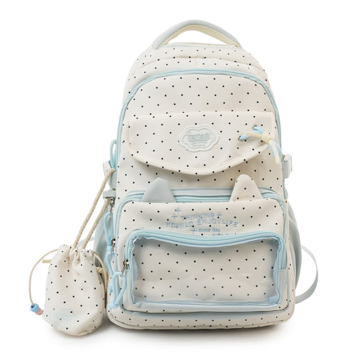 Cute Cat Ear School Backpack-https://detail.1688.com/offer/1023454623783.html-Calm Wears-Blue-Calm Wears