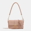 Crocodile-Embossed Crossbody Handbag